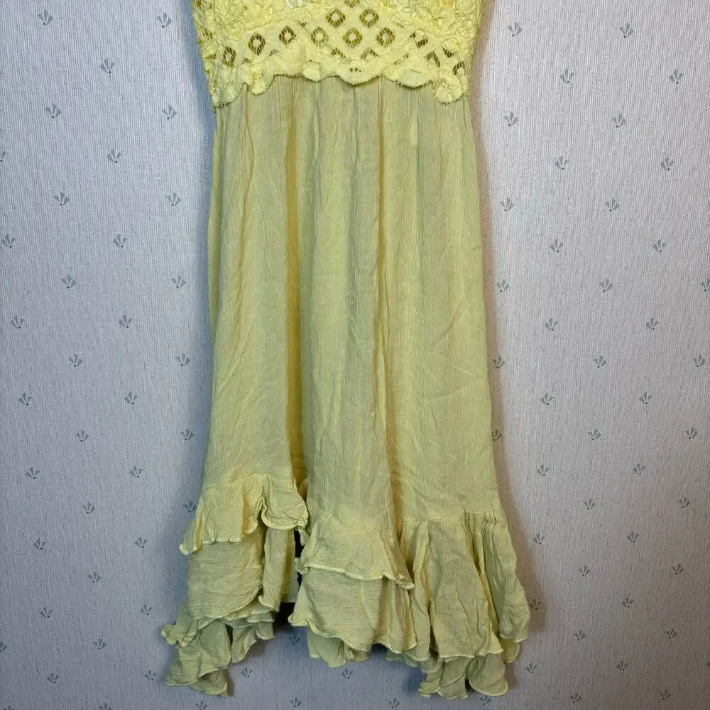 Free People Adella Slip Lace Dress XS Boho Sundress Flowy Fairycore Festival NWT - Picture 8 of 13